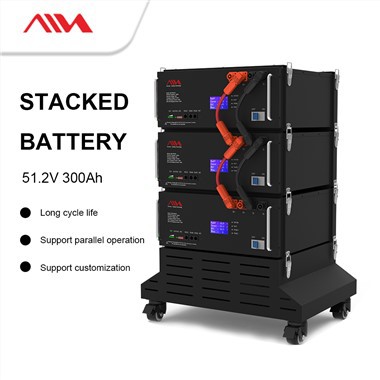 Sunnew 15KWh 48V 300Ah Stackable LiFePO4 аккумуляторная батарея